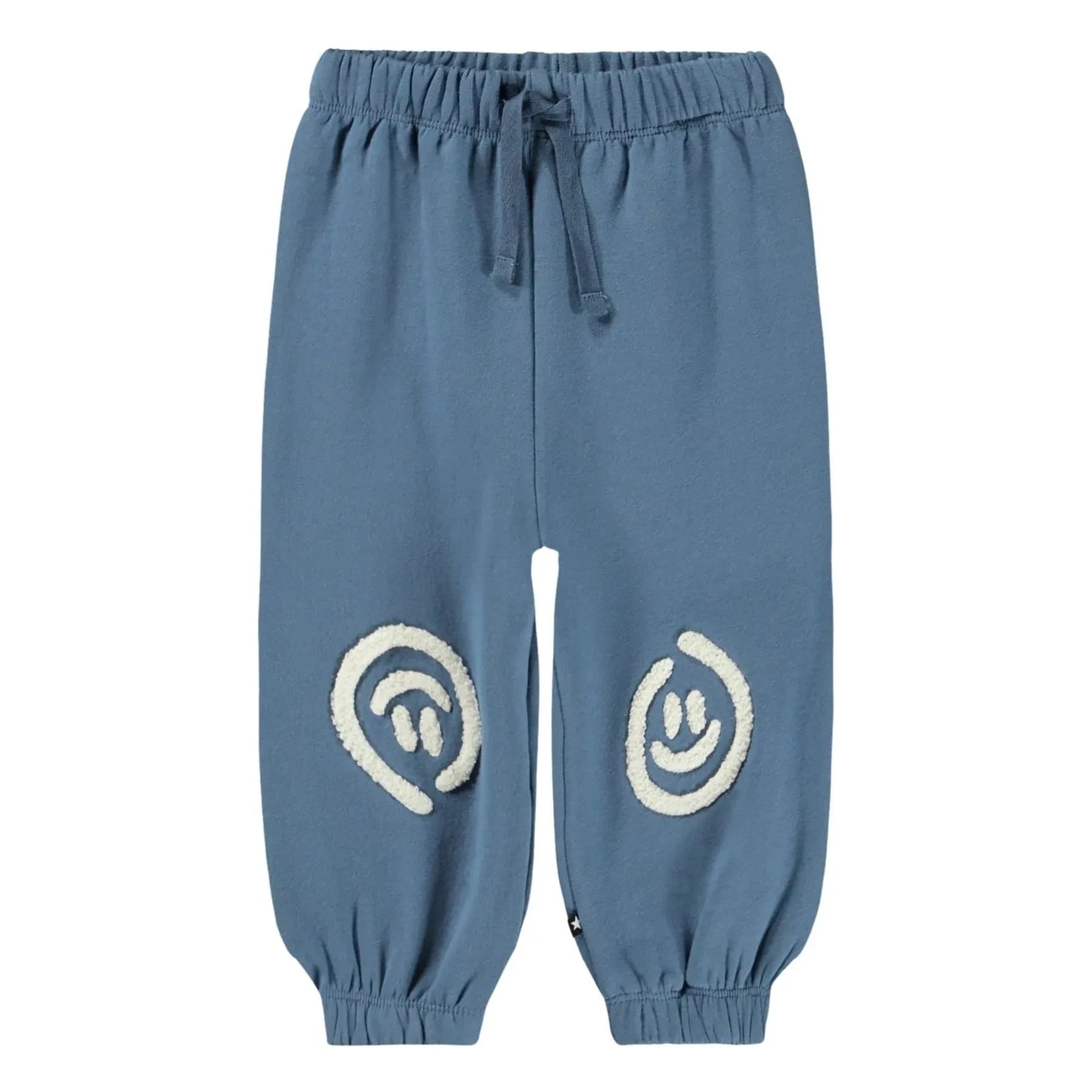 Molo - Simon Smileys organic cotton jogger pants | Blue