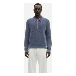 Samsoe Samsoe - Polo Neck Sweater | Steel