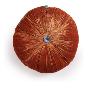 Le Monde Sauvage - Goa Silk Velvet Cushion Cover | Terracotta