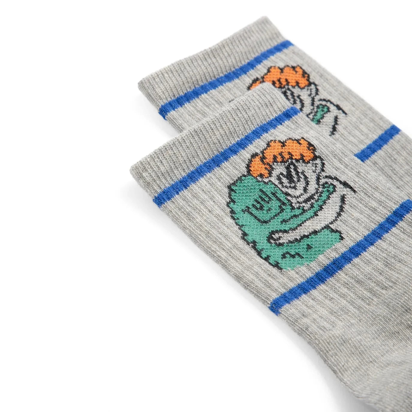 Bobo Choses - Organic Cotton Monster Socks | Heather Grey