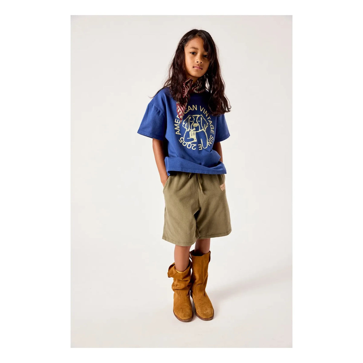 American Vintage - Fizvalley Dog T-Shirt | Blue