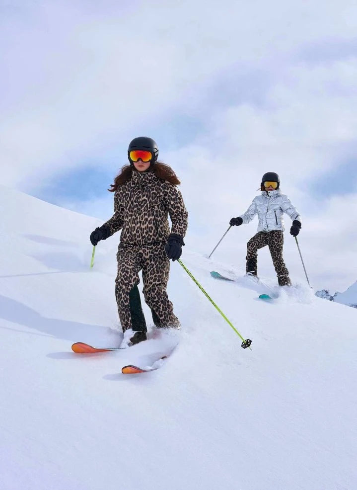 Molo - Harlie Leopard Ski Pants | Brown
