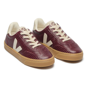 Veja - Volley Deri Bağcıklı Sneakerlar | Bordo