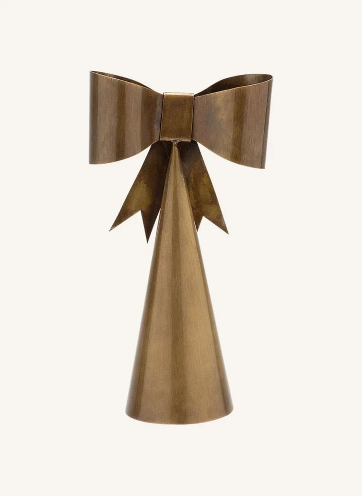 Anna + Nina - Radiant Ribbon Christmas Tree Topper | Gold