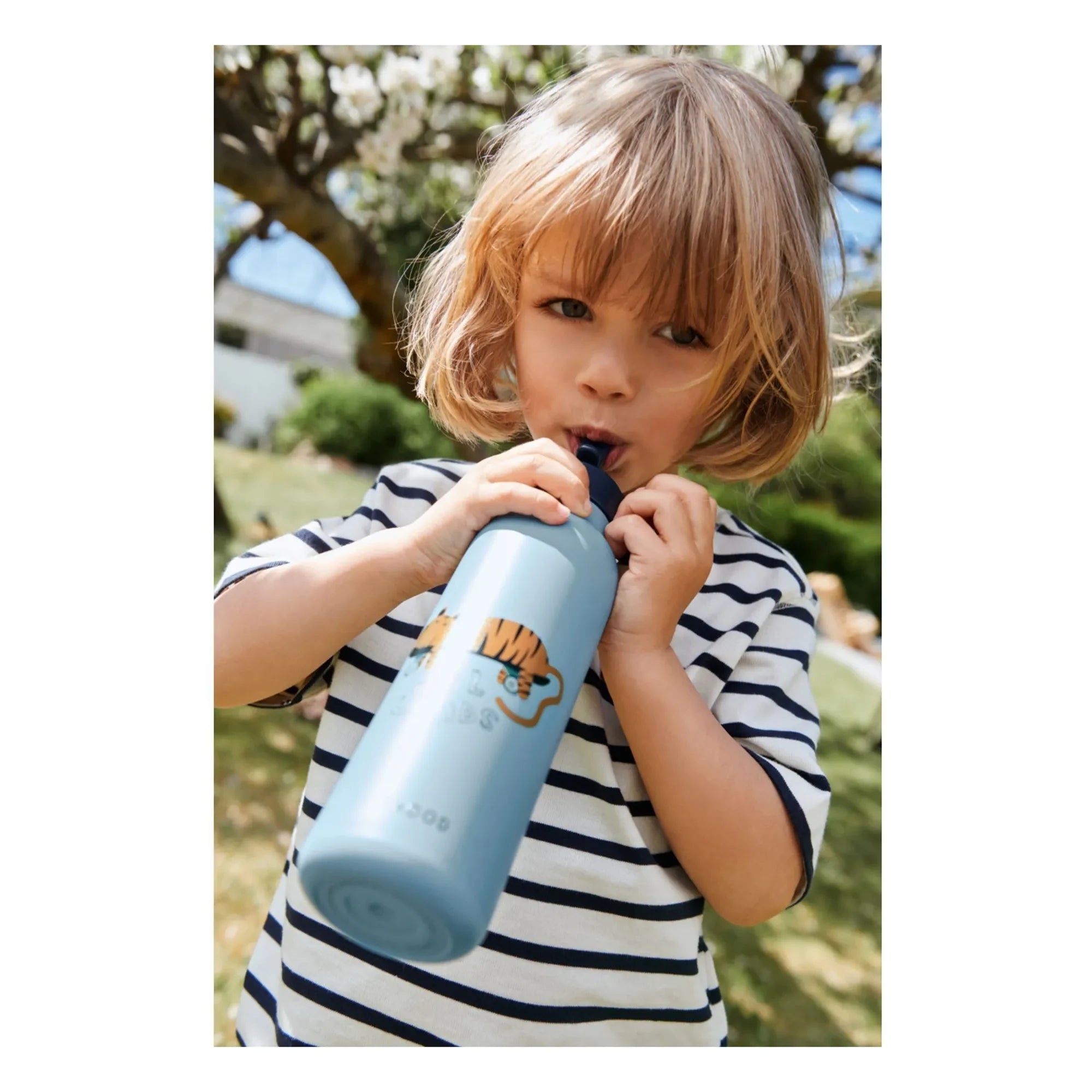 Liewood - Falk Bottle - 500 ml | Tiger/Beach Blue