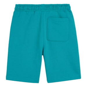 Scotch & Soda - Organic Cotton Logo Badge Jogger Shorts | Lagoon Blue
