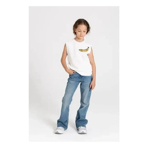 Finger in the Nose - Clem Organic Cotton Sleeveless Sweatshirt | Off White