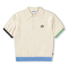 Molo - Brooks Organic Cotton Polo T-Shirt | Ecru