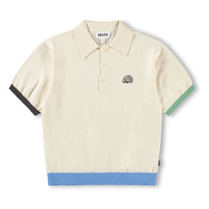 Molo - Brooks Organic Cotton Polo T-Shirt | Ecru