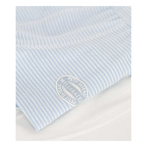 Petit Bateau - 2-pack Striped Organic Cotton Boxer Briefs | Light Blue