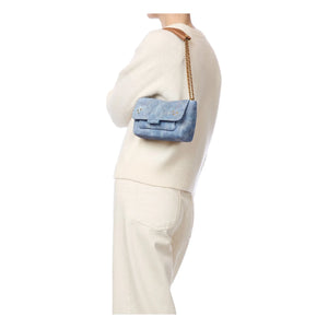 Jérôme Dreyfuss - Bag Lulu S Croûte Velour | Washed Blue