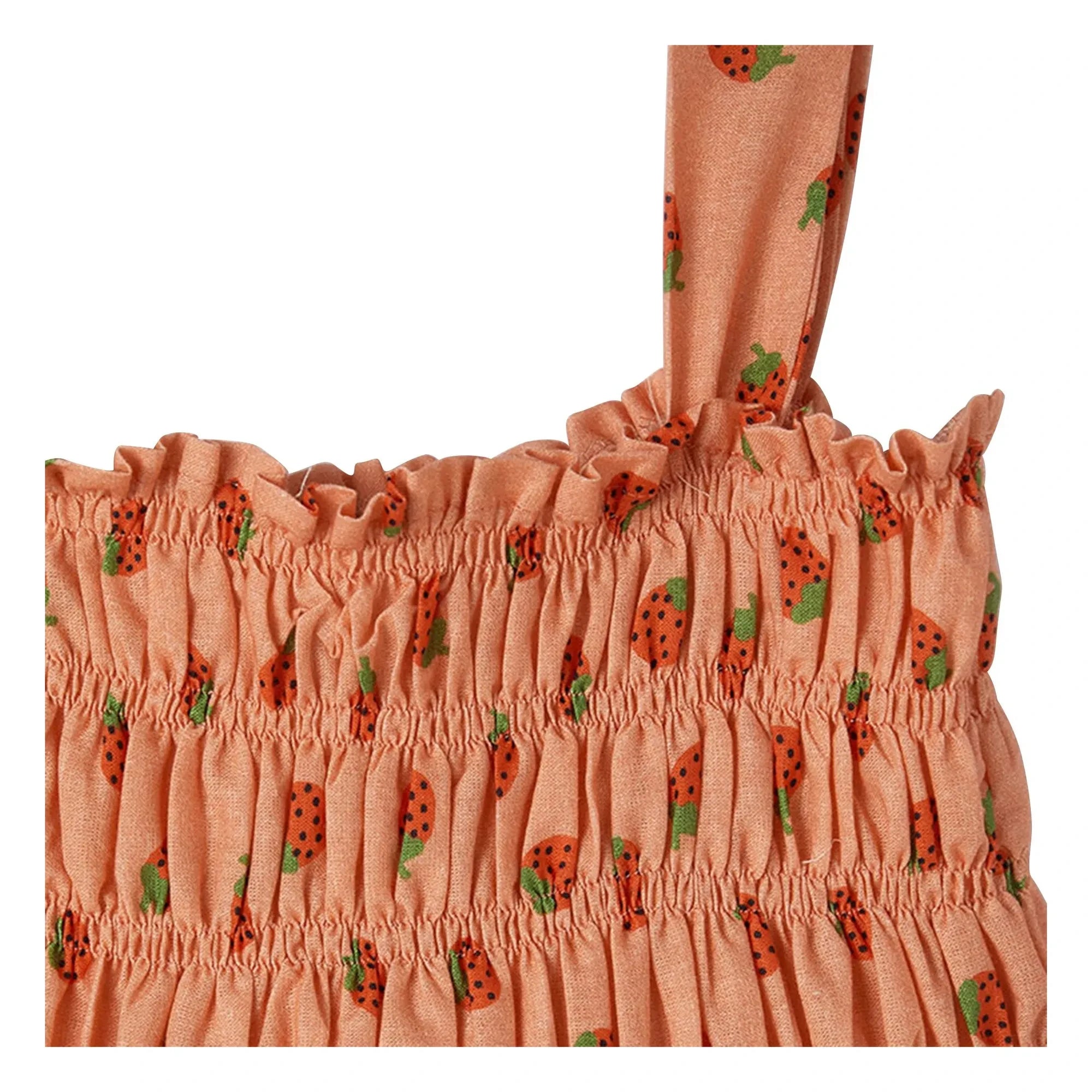 Fabula - Frongée Strawberry Dress | Coral