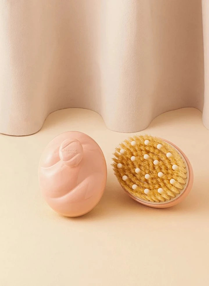 La Bonne Brosse - The Talm Body Brush x La Bonne Brosse No. 02 - Normal Skin | Powder Pink