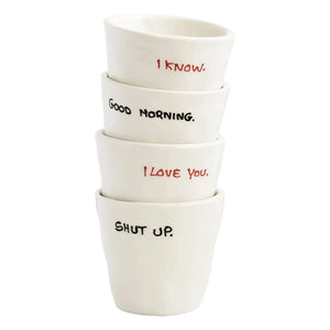 Anna + Nina - Good Morning Espresso Cup | White