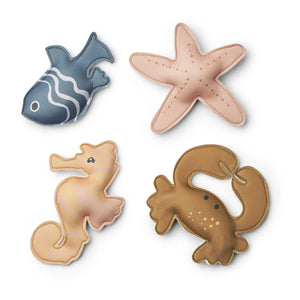 Liewood - Dion Diving Toys - 4-Piece Set | Sea Creature / Sandy