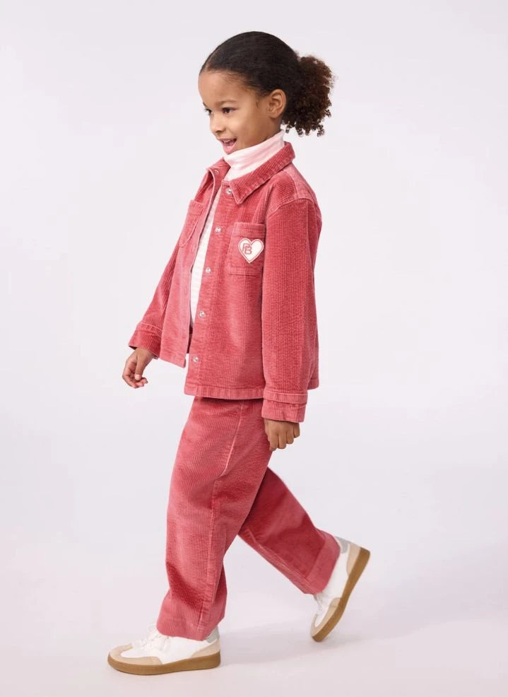 Petit Bateau - Organic Cotton Corduroy Wide-Leg Pants | Red