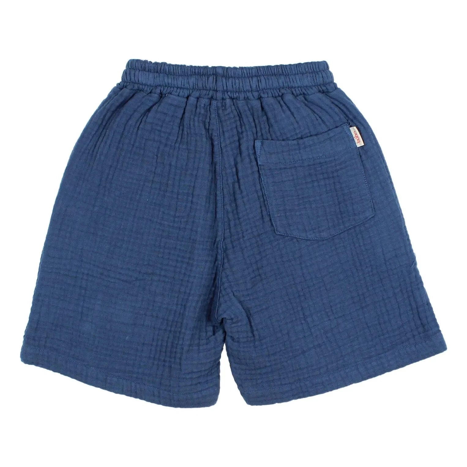 Búho - Cotton Gauze Bermuda Shorts | Navy Blue