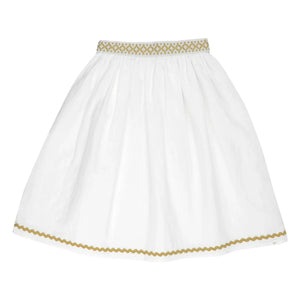 THE LiTTLE POETS - Bordalo Belted Skirt | Mustard