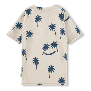 Molo - Noble SS Palm Anti-UV T-Shirt Made from Recycled Fibers | Beige