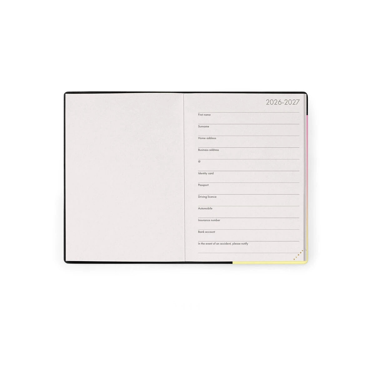 Legami - 16-Month Small Daily Planner for 2026/2027 - Sunrise Lover