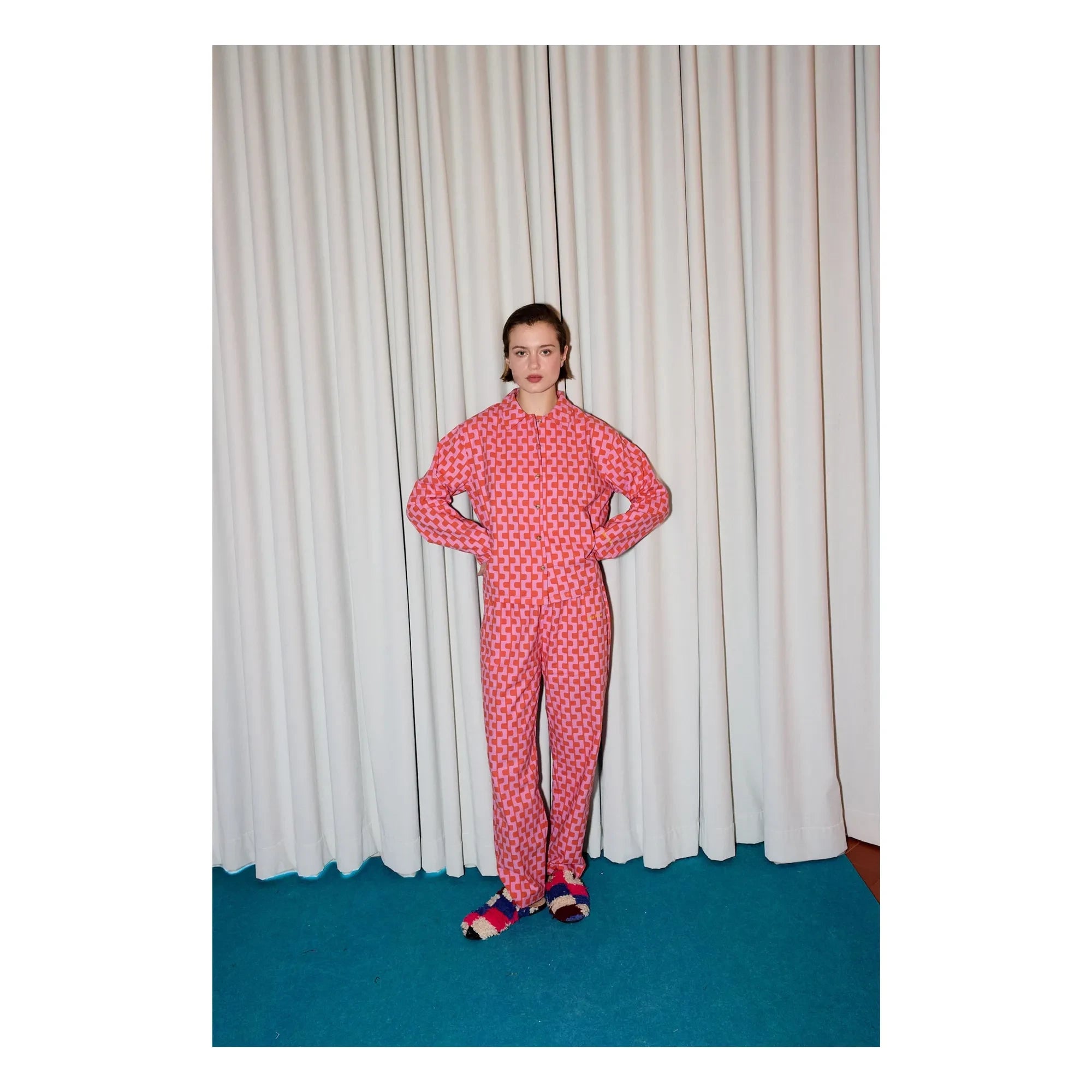 Bobo Choses - Organic Cotton Pajama Chain | Pink