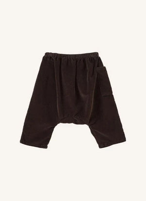 Caramel - Ficus Velvet Harem Pants | Chocolate