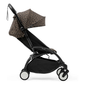 Stokke® - YOYO³ 6+ Baby Stroller Black Frame | Leopard
