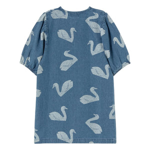 Tinycottons - Denim Swan Dress | Blue