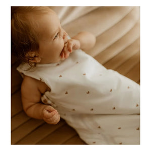 Les Petites Billes - Vichy multi-season reversible sleeping bag | Terracotta