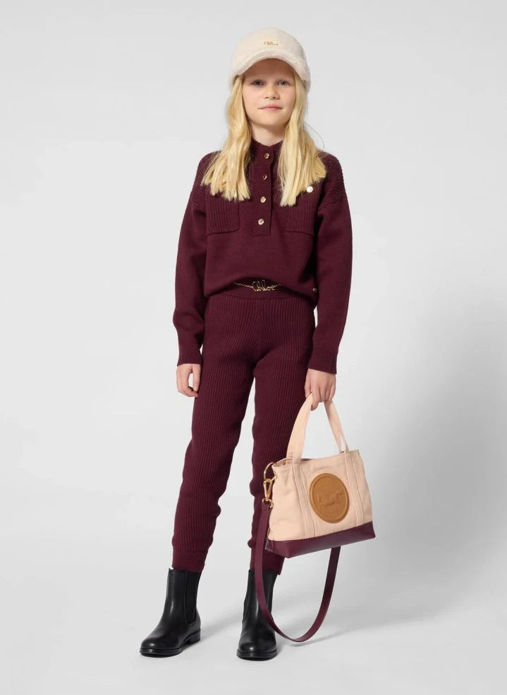 Chloé - Organic Cotton High-Neck Sweater | Purple