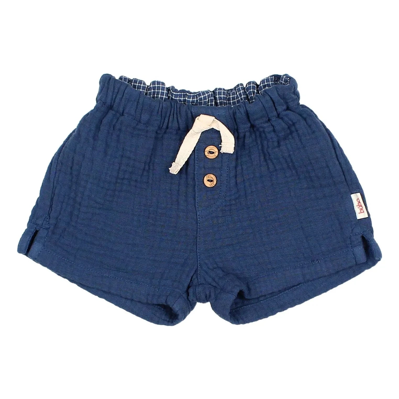 Búho - Cotton gauze shorts | Navy Blue
