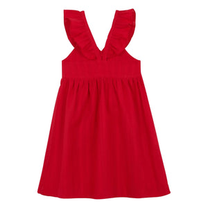 birinit - Chili Midi Dress Organic Cotton | Red