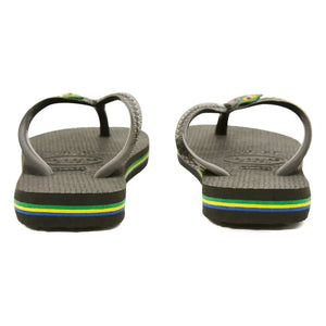 Havaianas - Logo Brasil Parmak Arası Terlik | Siyah