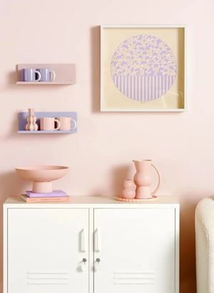 Mustard Made - Ledge Metal Wall Shelf | Blush