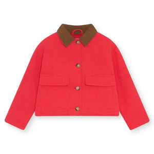 The New Society - Flint Organic Cotton Jacket | Red
