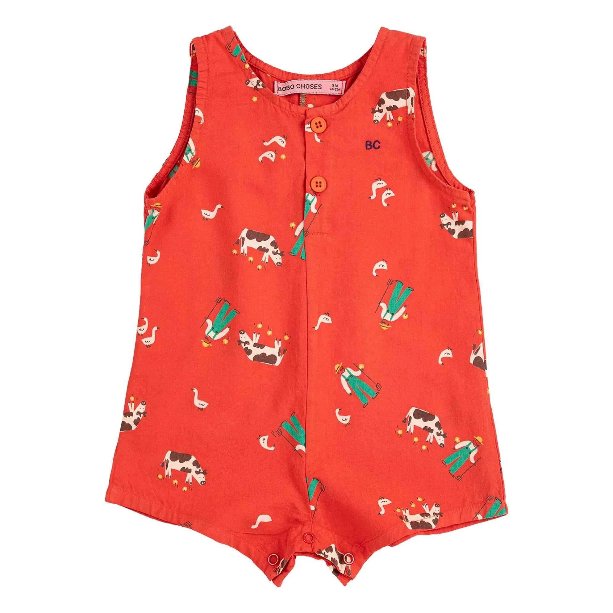 Bobo Choses - Organic Cotton Overalls | Red