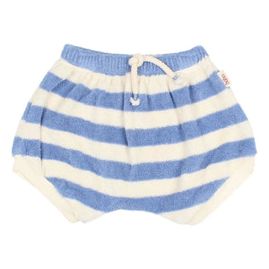 Búho - Organic Cotton Striped Shorts | Light Blue