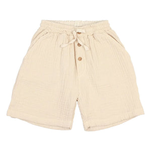 Búho - Cotton Gauze Bermuda Shorts | Sand