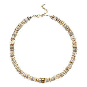 Sigal - Twist Rondelle Necklace | White