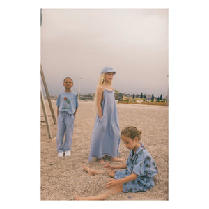 We Are Kids - Diane Organic Cotton Dress | Light Blue