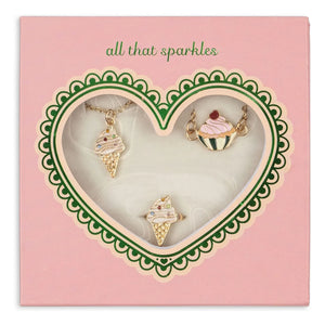 Konges Sløjd - Necklace, Bracelet, and Ring Set Glaces | Gold