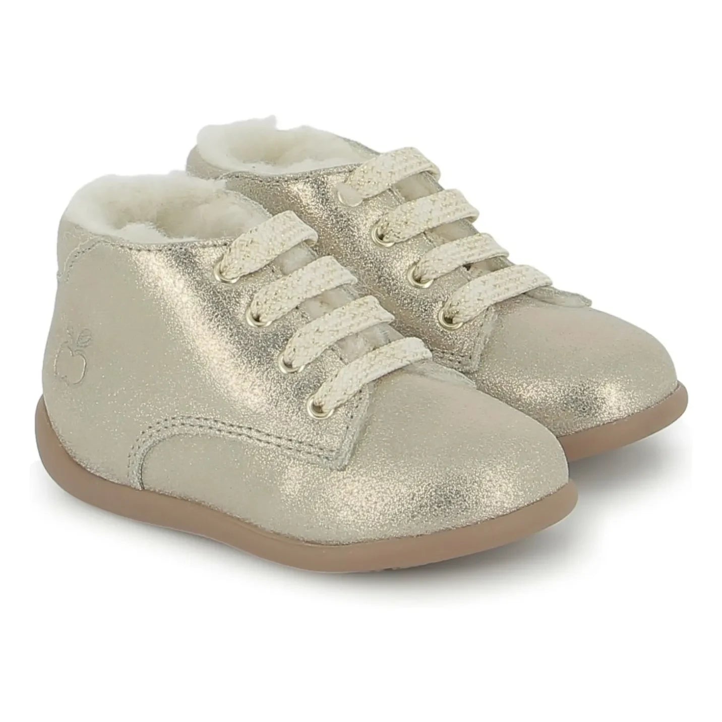 Pom d'Api - Stand Up Derby Fur Ankle Boots | Gold