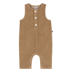 Petit Bateau - Ribbed Overalls | Beige