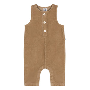 Petit Bateau - Ribbed Overalls | Beige