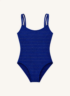 Lison Paris - Calypso Metallic One-Piece Swimsuit | Navy