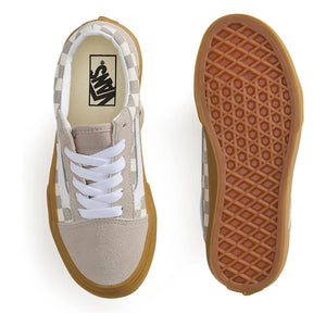 Vans - Old Skool Gum Check Sneakers with Laces | Oatmeal