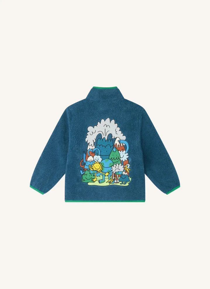 Stella McCartney Kids - Earth Sherpa Jacket | Blue