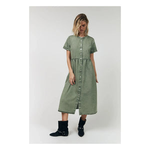 Lollys Laundry - Aliya Cotton Dress | Khaki