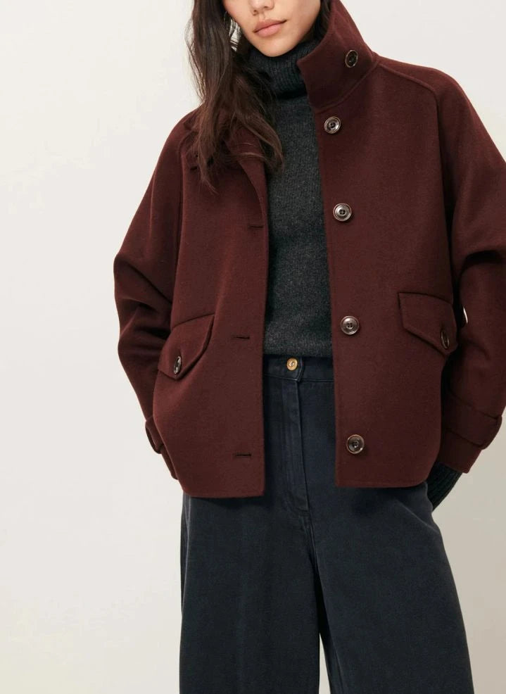 Sessùn - Valley Nevado Wool Coat | Brown