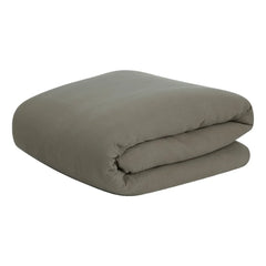 garbo&friends - Geranium Cotton Muslin Duvet Cover | Khaki